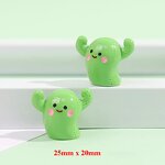 Snail Resin Charm Manufacturer - 3D Artificial Cactus Design Keychain