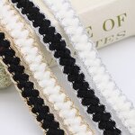 Woven Webbing Trim Factory - 1.5cm Metallic Border Winter Clothes