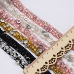 Pearl Lace Trim Manufacturer - 1.2cm Width Crystal for Clothes Shoes