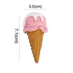 Ice Cream Resin Cabochon Factory - Large Flat Back for Phone Case Decoration