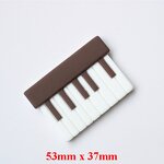 Musical Resin Cabochon Factory - Large Flatback Note Guitar Design DIY