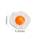 Fried Egg Resin Cabochon Manufacturer - Large Flatback Charm for Keychain