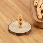 Wooden Toggle Button Factory - Custom 2 Hole Olive Shape Sew Coat