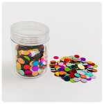 PVC Sequins Manufacturer - Bulk Custom 6mm Round Flat for Phone Case Decoration