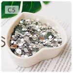PVC Sequins Manufacturer - Bulk Custom 6mm Round Flat for Phone Case Decoration