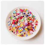 PVC Flower Sequins Manufacturer - 10mm One Hole for Clothing Lace Trim
