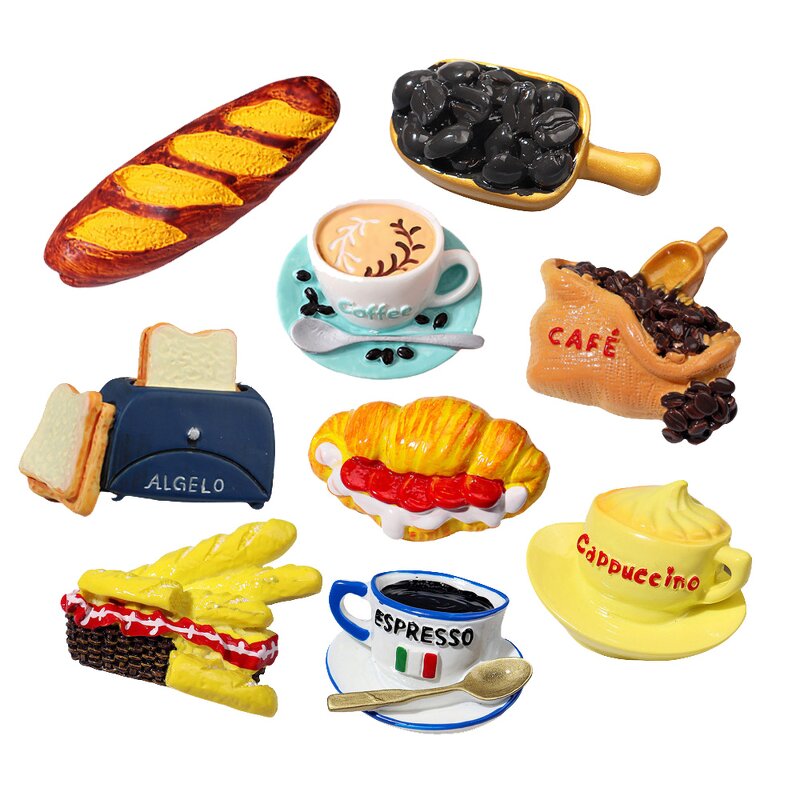 Coffee Resin Cabochon Factory - Miniature Cup Bread Design DIY Charm