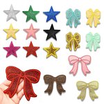 Iron on Patches Manufacturer - Heat Press Glitter Star Bow for Clothes