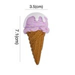 Ice Cream Resin Cabochon Factory - Large Flat Back for Phone Case Decoration