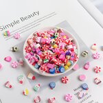 Polymer Clay Beads Factory - 10mm Star Heart Loose Bead for Jewelry