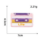 Music Iron on Patch Factory - Peace Flower Rainbow Speaker Design