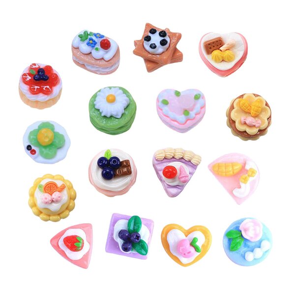 Fruit Cake Resin Charm Factory - 3D Fake Food Mold Keyring Accessories