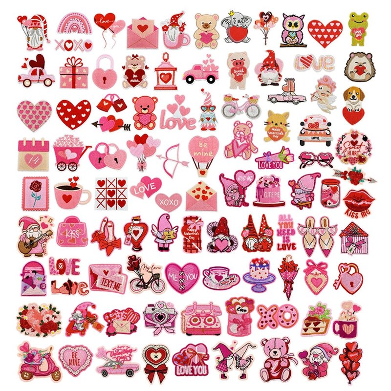 Valentine Iron on Patches Manufacturer - Pink Theme Gift Wedding Party