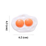 Fried Egg Resin Cabochon Manufacturer - Large Flatback Charm for Keychain