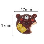 Food Resin Cabochon Manufacturer - OEM/ODM 3D Donut Bread Animal Charm