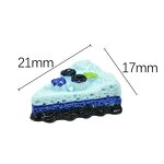 Macaron Resin Charm Factory - Triangle Crepe Roll Cake Keychain DIY