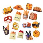 Food Resin Cabochon Factory - Miniature Pan Wine Basket Flatback DIY