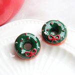 Christmas Resin Cabochon Factory - 3D Donut Garland Design DIY Keychain