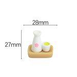 Japanese Food Resin Charm Manufacturer - 3D Miniature Sushi Saki Charm