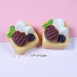 Fruit Resin Cabochon Factory - Miniature Cupcake Pudding Cake Ornament