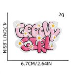 Custom Iron on Patches Factory - Flower Logo Word Design Felt