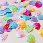 PVC Shell Sequins Manufacturer - 12mm Two Hole for Jewelry Making