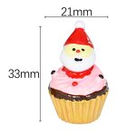 Christmas Food Resin Cabochon Factory - 3D Miniature Santa Snowman DIY