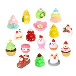 Christmas Food Resin Cabochon Factory - 3D Miniature Santa Snowman DIY