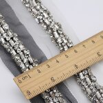Beaded Lace Trim Manufacturer - Heavy Crystal Rhinestone Collar Cuff DIY