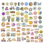 Custom Iron on Patches Factory - Flower Logo Word Design Felt