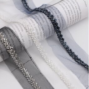 Beaded Lace Trim Manufacturer - Handmade Garment Accessories Trims DIY