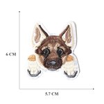 Custom Iron on Patches Manufacturer - Pet Dog Design Felt Fabric DIY