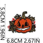 Halloween Iron on Patches Manufacturer - Ghost Design White Black Badges