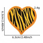 Embroidered Patches Factory - Coffee Leopard Pattern Star Heart Bow