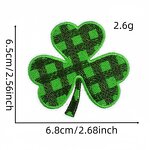 St Patrick Iron on Patches Manufacturer - Three Leaf Clover Embroidered