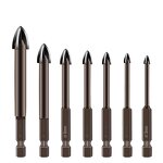 Glass Drill Bit Set Factory - 10mm Alloy Carbide Tile Glass Spear Head