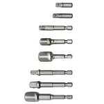Drill Socket Adapter Factory - 8pcs Hex to Square Converter Extension