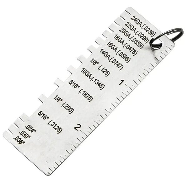 Welding Gauge Factory - Stainless Steel Sheet Thickness Inspection Ruler