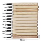 Wood Carving Chisels Manufacturer - 12pcs Set for Basic Cutting Detailed