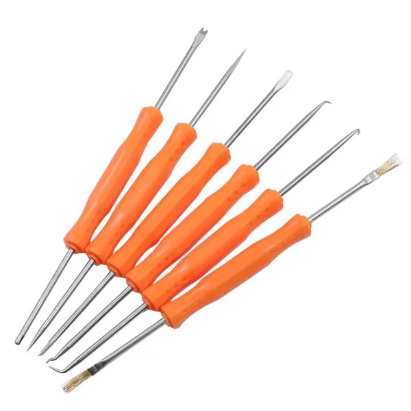 Desoldering Tool Kit Factory - 6Pcs Aid PCB Cleaning Heat Assistance Set