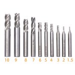 End Mill Set Manufacturer - 4-Flute Titanium Coated HSS CNC Router Bit