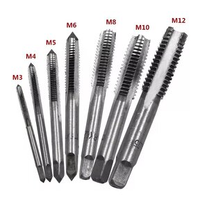 Tap and Die Set Manufacturer - 5-7PCS Hand Tapper M3-M12 Fluted Thread