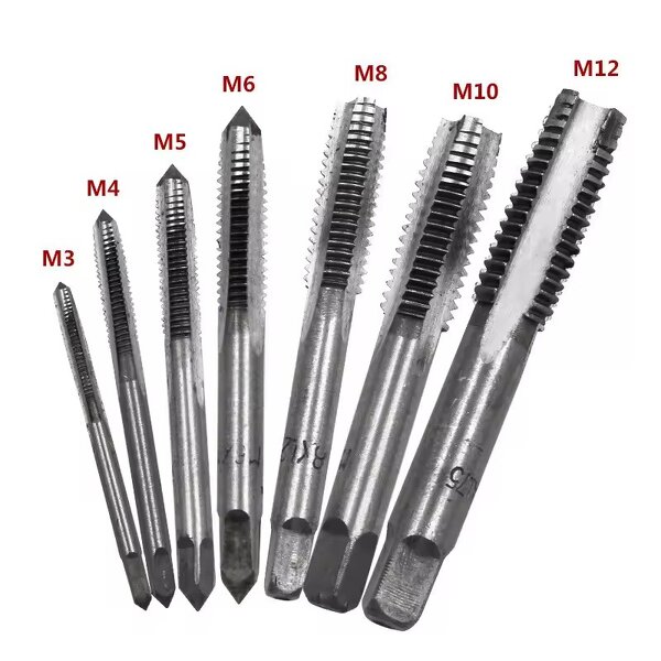 Tap and Die Set Manufacturer - 5-7PCS Hand Tapper M3-M12 Fluted Thread