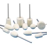 Wool Felt Wheel Factory - 12pcs 2.35mm Shank 8-11.8mm Polishing Head