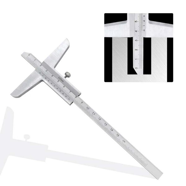 Depth Gauge Factory - 0-150mm High Precision Carbon Steel Vernier