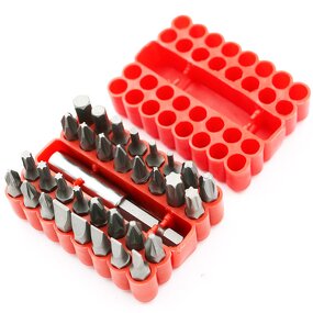 Security Bit Set Factory - 33pcs Tamper Star Torx Hex Magnetic