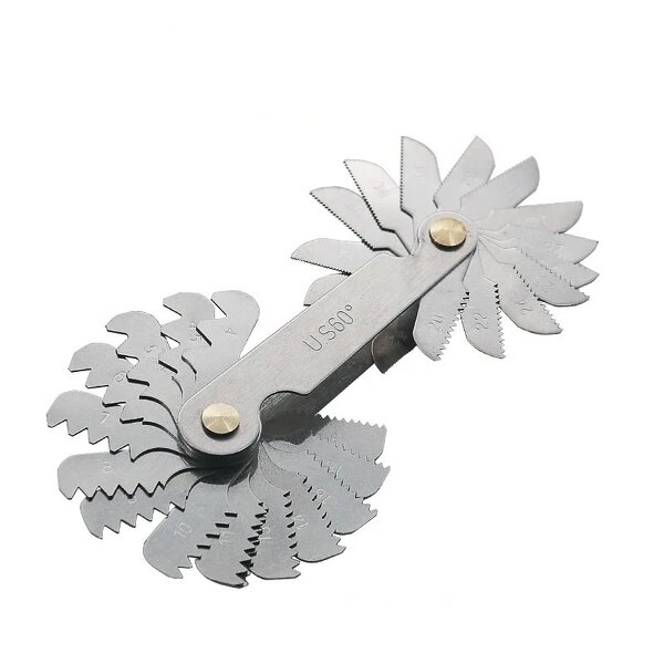 Thread Gauge Factory - Stainless Steel US 60 Degree 30pcs Pitch Gage