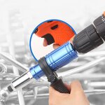 Electric Rivet Gun Factory - 2.4mm-4.8mm Adapter for Electric Drills