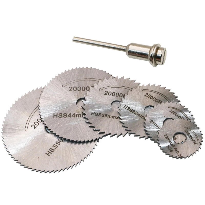Mini Cutting Disc Set Manufacturer - 7pcs HSS for Wood Plastic Aluminum