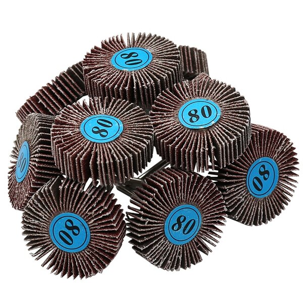 Sanding Flap Wheels Factory - 80 Grit 3.17mm Shank Shutter Polishing Wheel